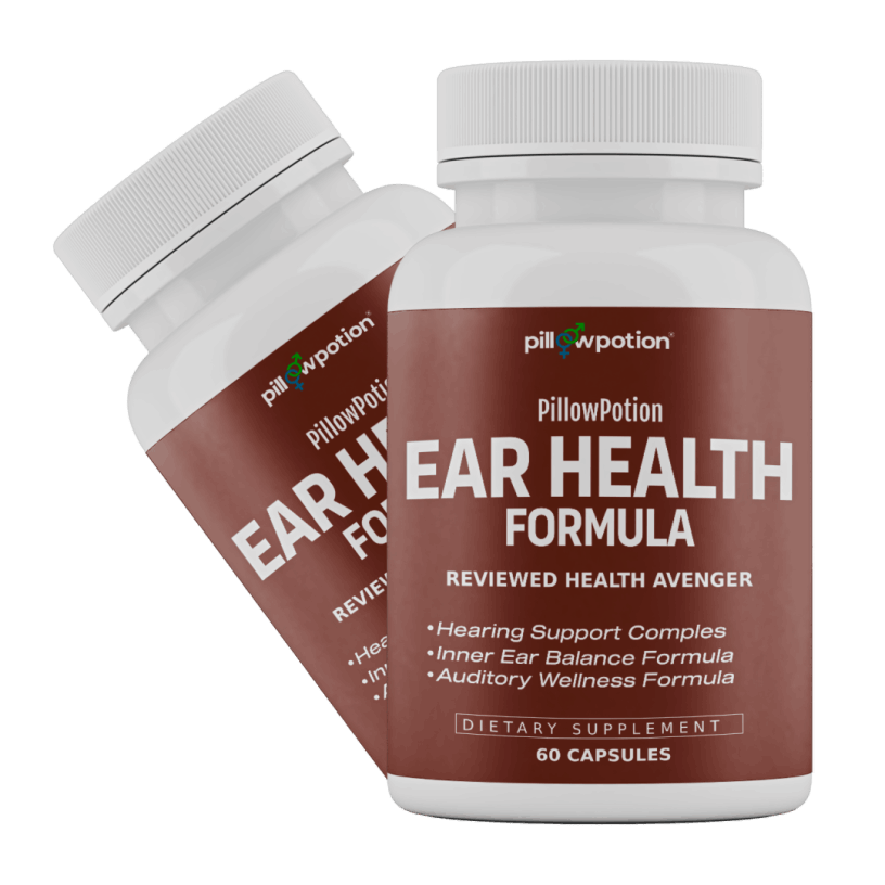 PillowPotion Ear Health Formula supplement bottle